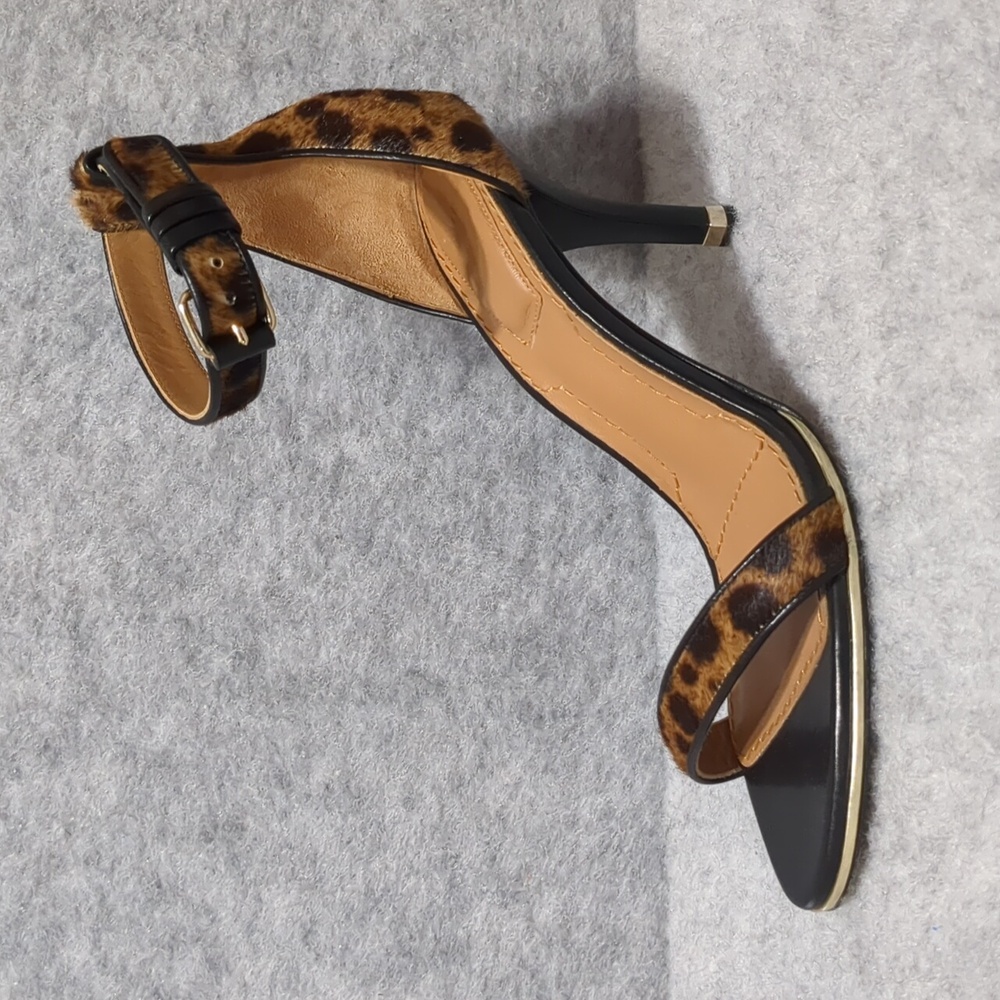Givenchy Nadia Leopard Calf Hair Sandals EU37